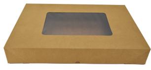 Cateringdoos Karton met Venster 55cm (pak à 10stks)