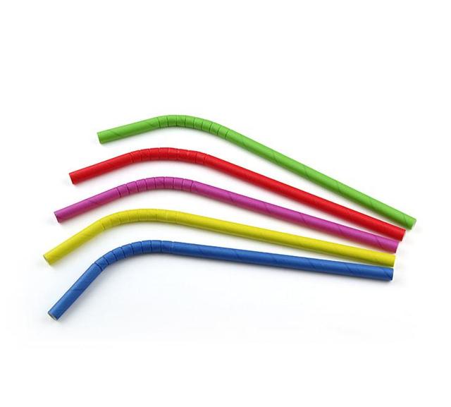 Buigrietjes Papier (FSC) Assorti ø8mm/ 24cm (Pak 200 stuks)