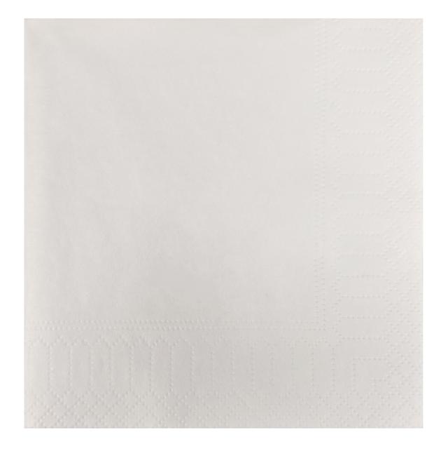 Servetten Wit 24x24cm 2-laags 1/4vouw (Doos à 2400 stuks)