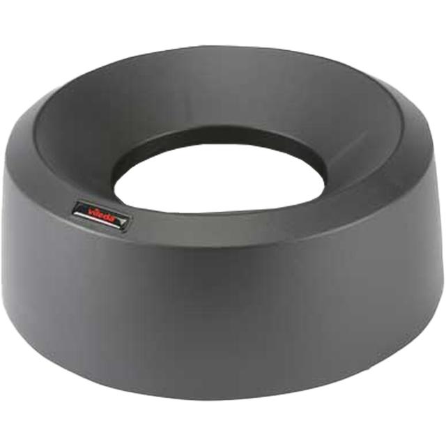 Deksel rond tbv. Vileda Iris afvalbak metalic/zwart 50ltr.