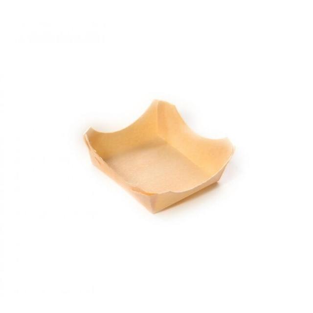 Bakje hout vierkant (FSC) 60x60mm (Pak 50 stuks)