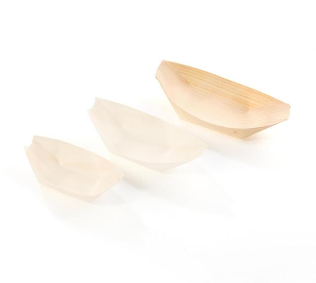 Bootje hout 115x70mm (Pak 100 stuks)