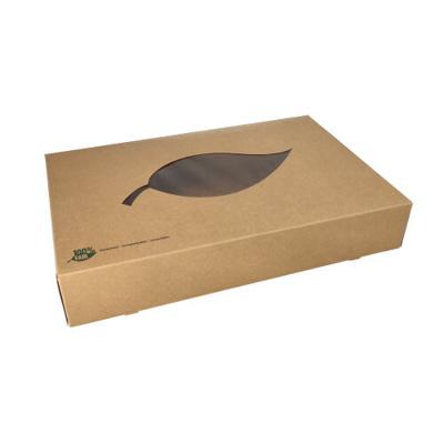 Catering Dozen Karton met Pla Venster 100% Fair 45cm (pak 10 stuks)