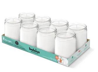Star Light glas Transparant Bolsius (Tray 8 stuks)