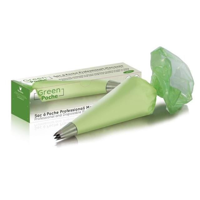 Martellato Wegwerp Spuitzak 55cm Groen (Rol 100 stuks)