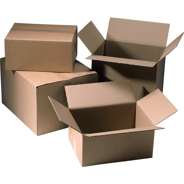 Dozen Bruin 150x150x120mm enkele golf (Pak 25 stuks)