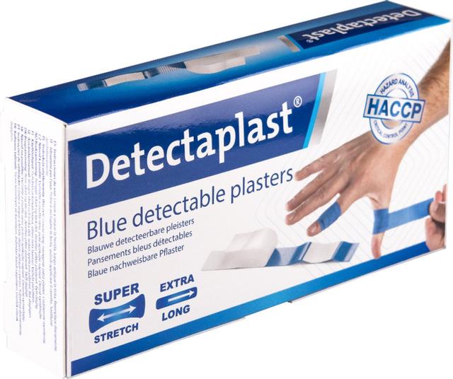Detectaplast detectable lange vingerpleister 120x20mm (Pak 100 Stuks)