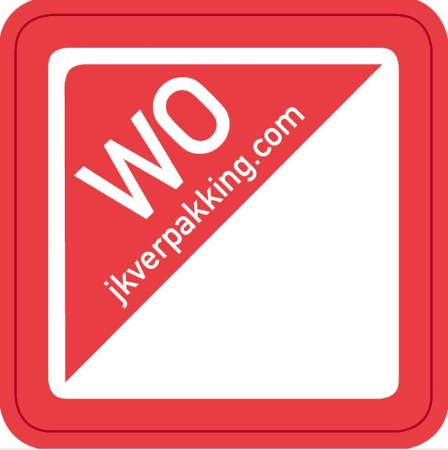 Dagstickers Woensdag 25x25mm Rood ( Rol 1000 stuks )