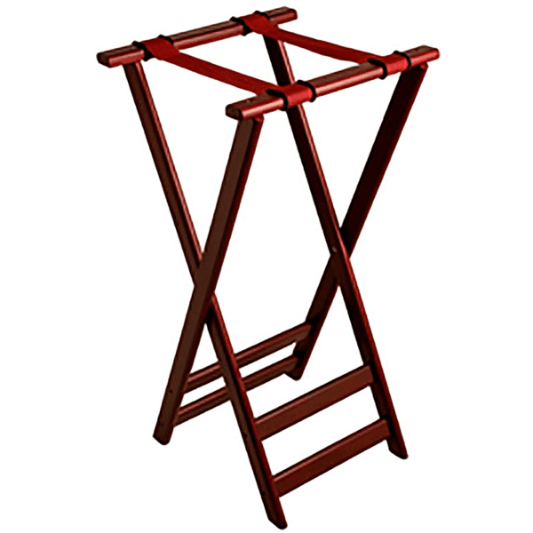 Dienbladen stand Mahogany hout 82 x 42cm, 1 stuks