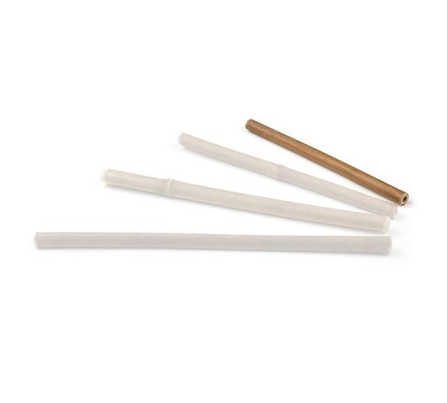 Drinkrietje Bamboe ø10mm/ 15cm (25 stuks)
