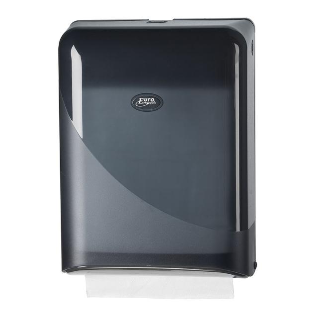 Handdoekdispenser Euro z-vouw interfold pearl black