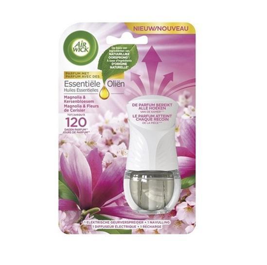 Airwick Essential oils - 19ml elektrische Starter met Refill magnolia & kersenbloesem
