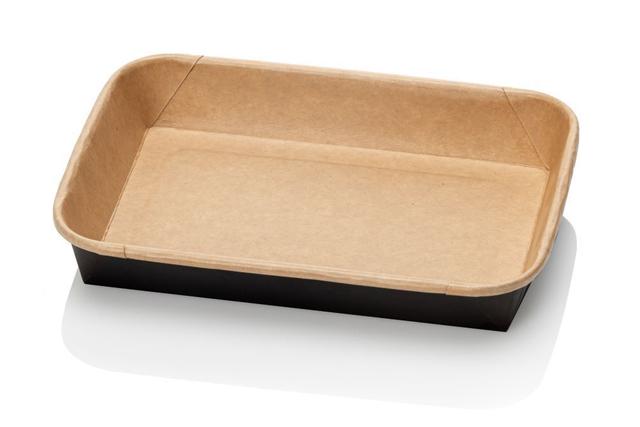 PRIME-LINE Bakjes 500ml Bruin/Zwart 168 Serie Rechthoek (Doos 300 stuks) 
