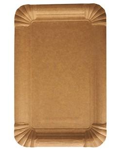 Borden karton pure hoekig 13x20cm bruin