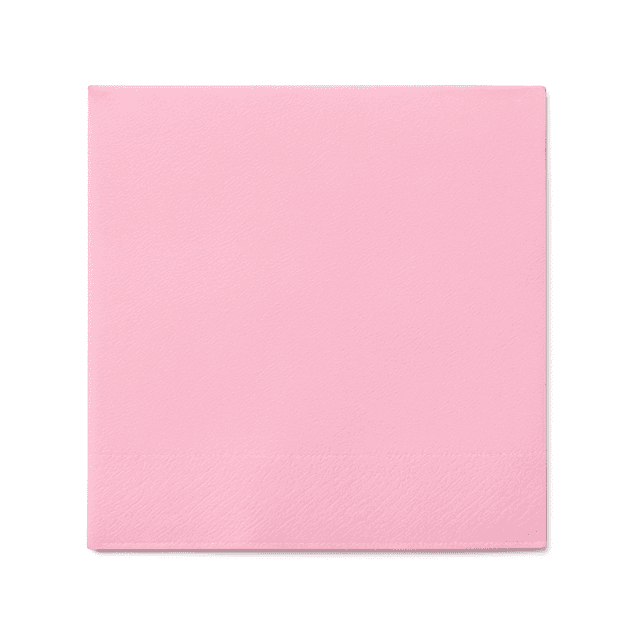 Servetten 24x24cm 1-laags 1/4 vouw Roze (Doos 4000 stuks)