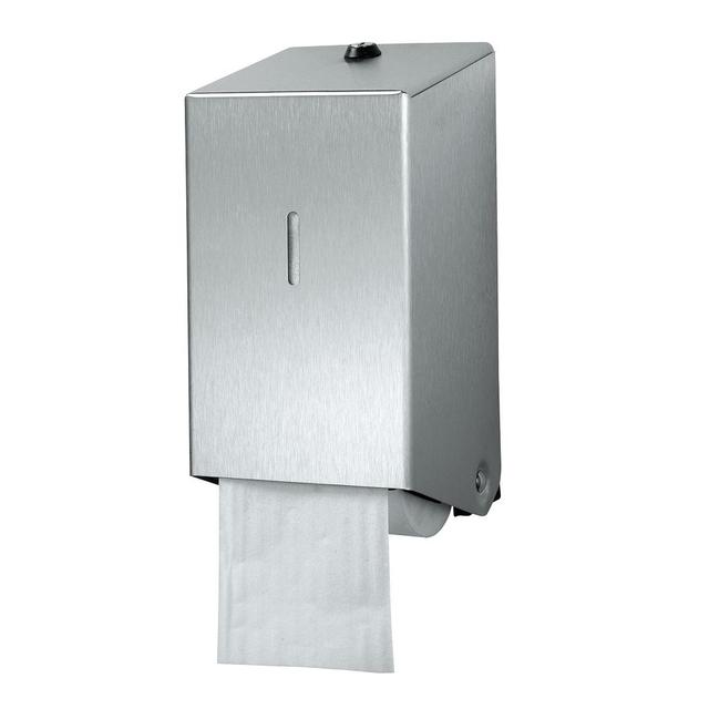 Euro Toiletpapier doproldispenser RVS