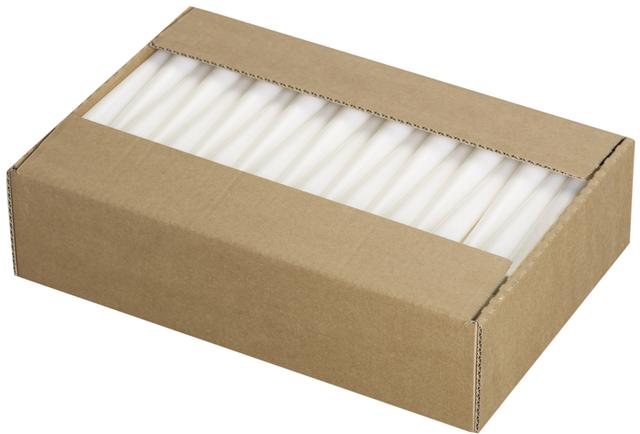 Gotische kaars 240/23mm wit