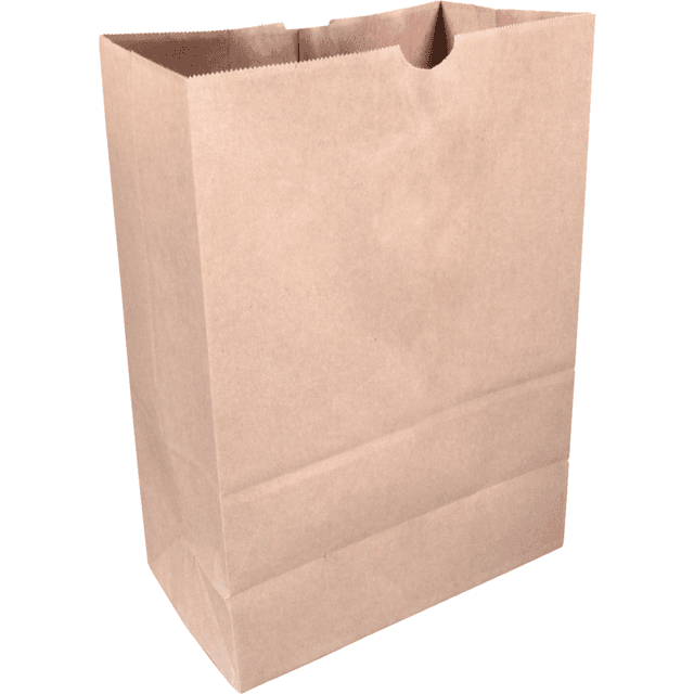 Papieren zak blokbodem 27x16x36cm Bruin (Pak 500 stuks)