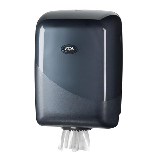 Poetsroldispenser Euro midi pearl black