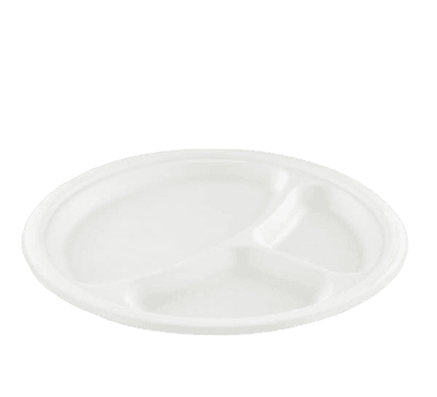 Borden suikerriet 3 vaks rond 26cm (Doos à 500 stks)