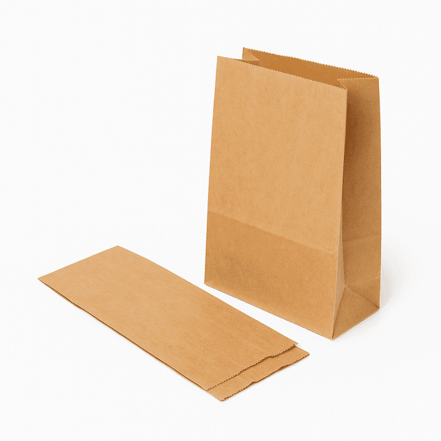 Fruitzakken blanco papier bruin 1-pond (Doos 10kg)