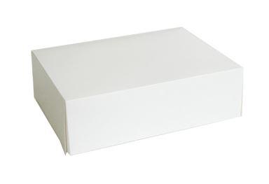 Gebaksdozen karton 24x16x8 cm wit ( Doos 250 stuks)