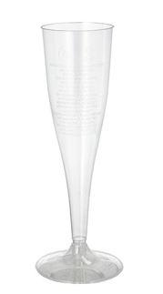 Champagne flute 0,1L helder (Pak 10 stuks)