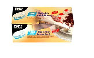 Papstar spuitzakken KLEIN Transparant 30,5x16,2cm (100 stuks)