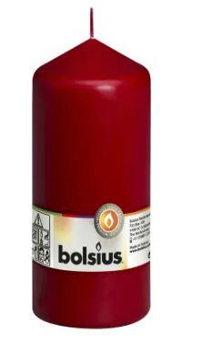 Stompkaarsen 170/60 Wijn Rood (16 stuks)
