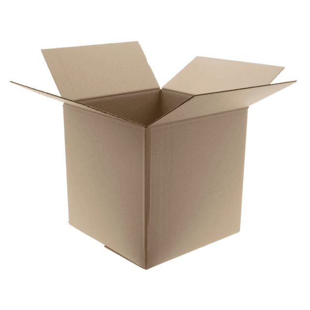 Golfkarton doos 30x30x30 fefco 0201 C-golf bruin