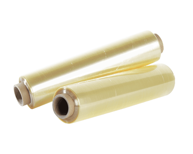 Kaasfolie 30cm/ 10my Geel (Doos 3 rolllen 300 meter)