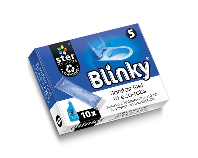 Blinky eco-tabs Sanitair Gel Donker Blauw nr5 (Pak 10 tabs)