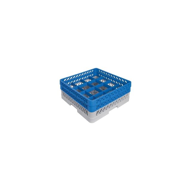 Bekerglaskorf CR-16 m/opzet (1x CR-16 + 1x CR-0), caterracks, 50x50x18 cm