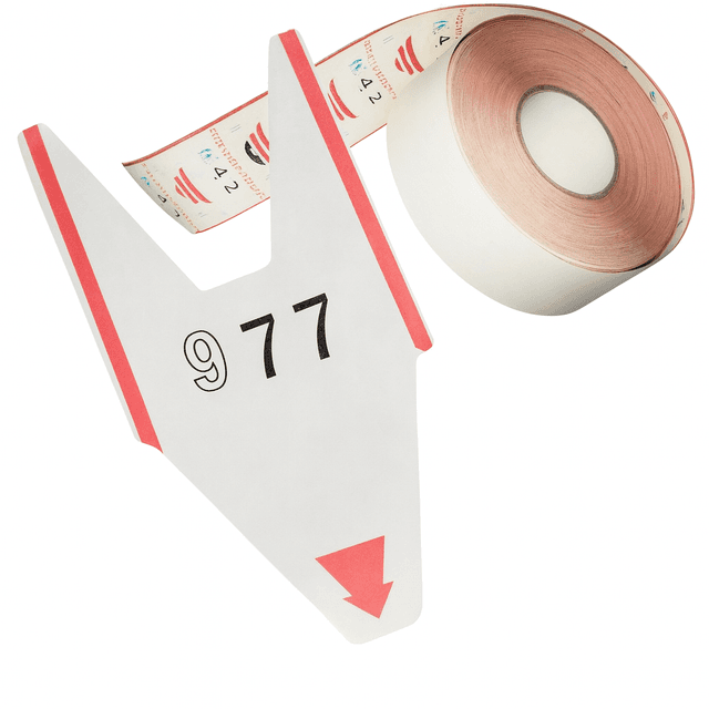 Rol, volgnummerrol, papier, diverse kleuren (Pak à 5 rol - 2000 nrs per rol)