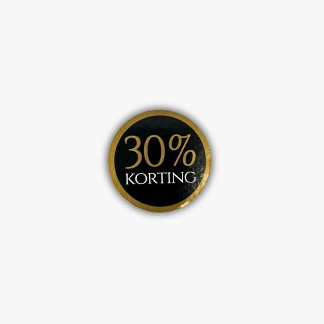 Etiket Rond 35mm 30% Korting 