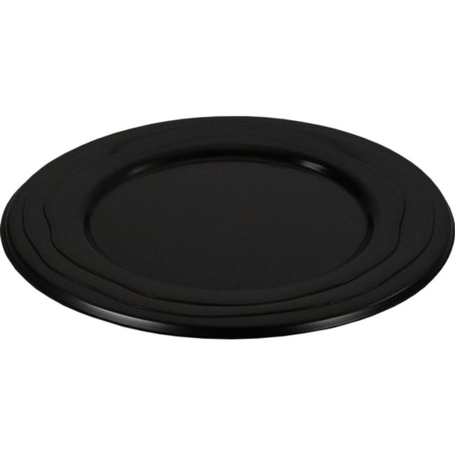 Depa Bord Wave reusable rond 1-vaks PP  Ø24cm, Zwart (Pak 20 stuks)