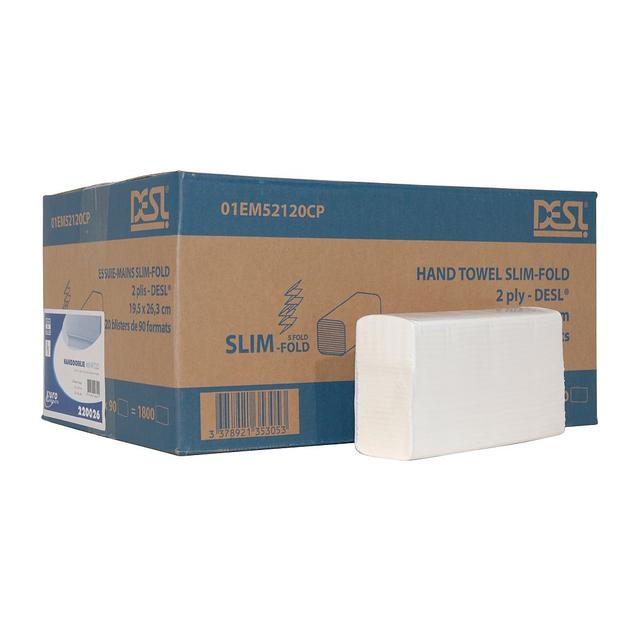 Handdoek Mini-folded cellulose 2 laags (15 x 120 stuks)
