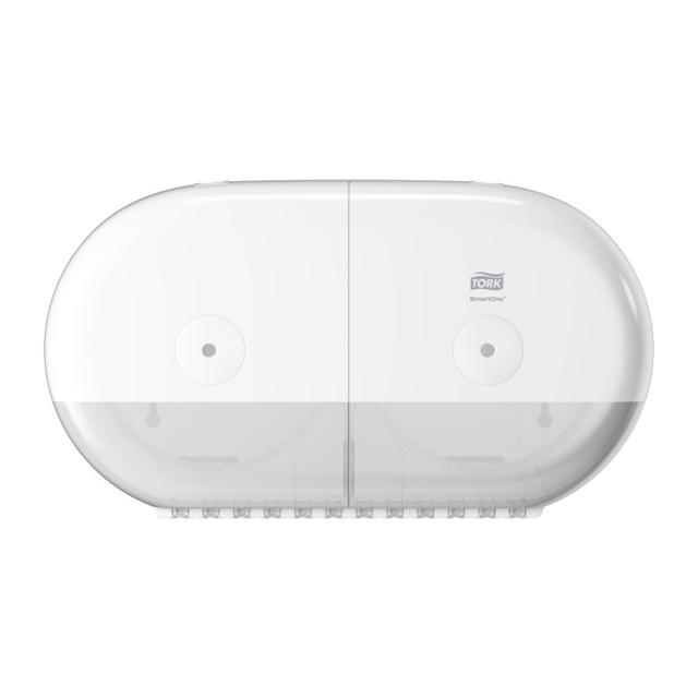 Tork T9 SmartOne Twin Mini Toiletpapier Dispenser Wit