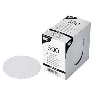 Druppelvangers FSC Recycled  Wit  Ø8,5 cm ( 500 stuks )