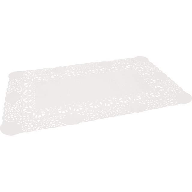 Taartrand celluose 18x30cm wit (Pak 250 stuks)