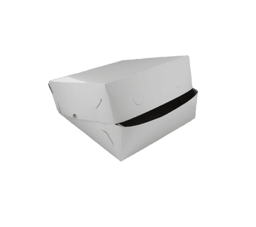 Taartdozen zwanenhals 25x25x8cm (Pak 50 stuks)