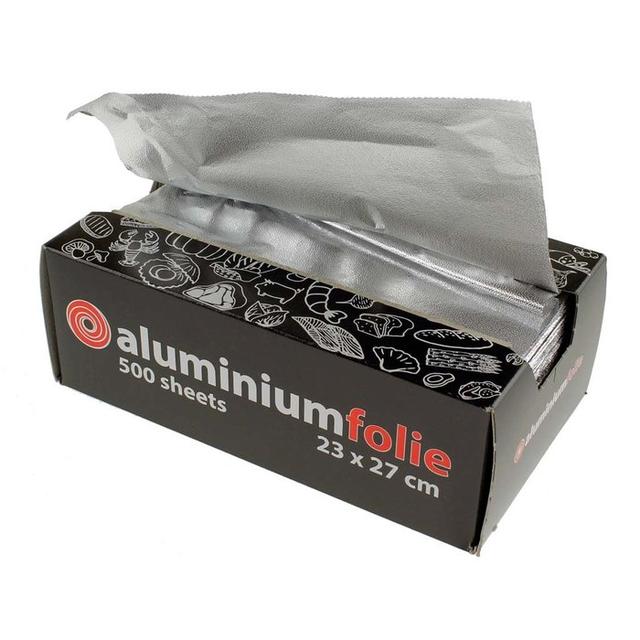 Aluminium Pop-Up Vellen 23x27cm Zilver (Doos 500 vellen)