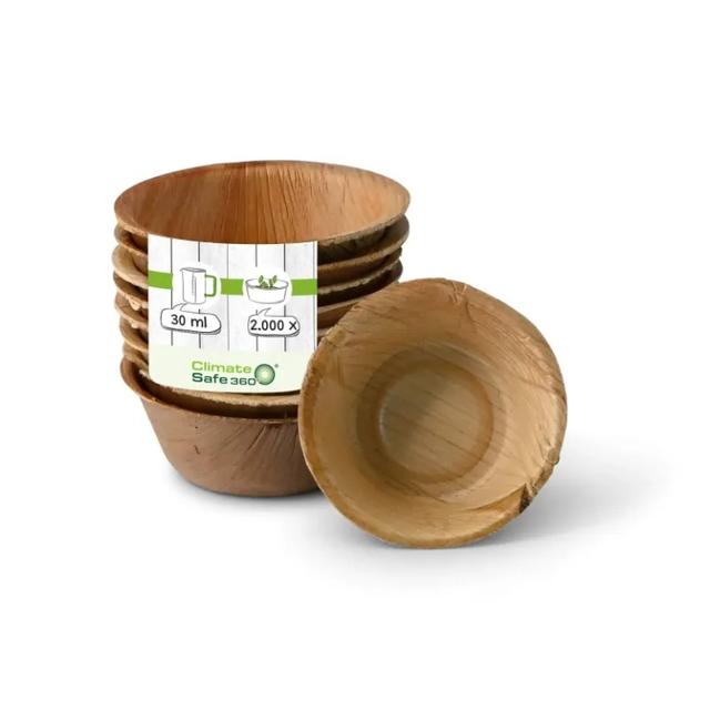 Palmblad Sausbakje 30ml / 65mmØ  (Doos  2000 stuks )