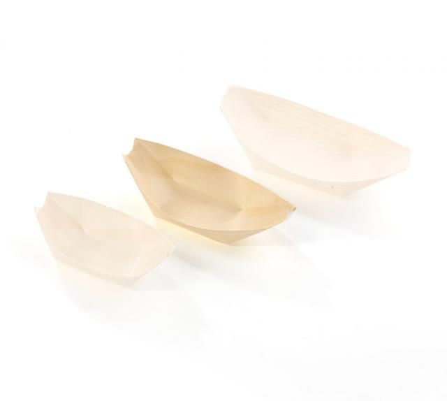 Bootje hout 85x55mm (Pak 100 stuks)