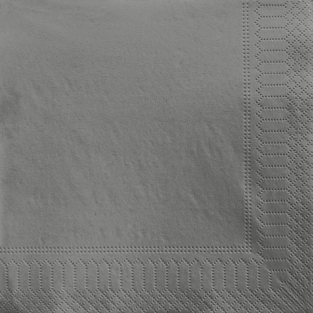 Servetten antraciet 33x33cm 2lg 1/4vouw (Doos 2000 stuks)