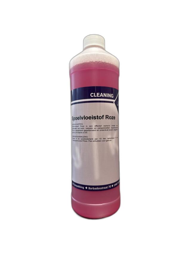 Spoelvloeistof Roze JK eigen merk (Fles 1 liter)