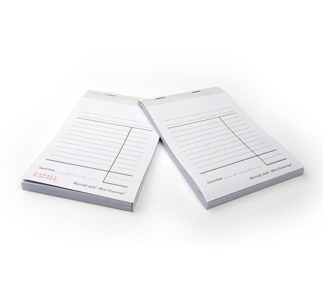 Kassablok met carbon doordrukt 50 vel genummerd 10x15cm (Pak 10 bloks)