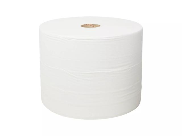 Industrierol Wit Recycled 2-laags 29 cm, 800 meter 