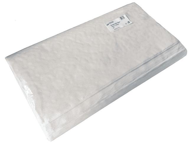 Damast vellen 40grs 70x110cm wit (Doos 250 stuks)