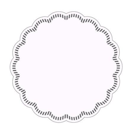 Onderzetter Wit cellulose 8 laags 90mm (Pak 250 stuks )